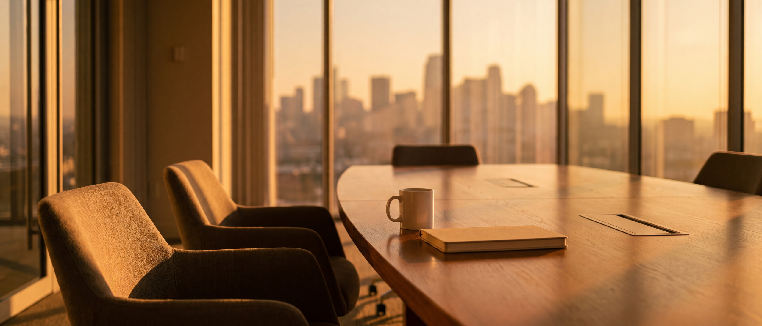 Morning light through the office window at Cecil Street